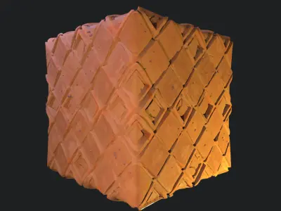 Stylized Desert Tiles Material 01 Texture