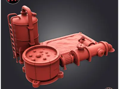 Toxic Waste Deposit 3D print model