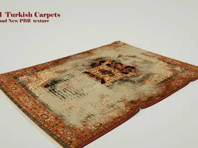 23 Old  Turkish Carpets 3D model