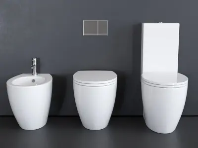 Ceramica Catalano Velis WC Low-poly 3D model