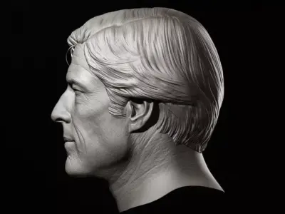 Robert Redford Head Sculpture  3D model