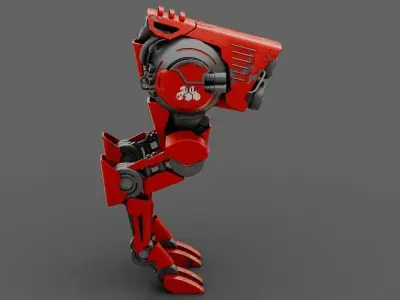 Battle Droid  rigged character 3D model
