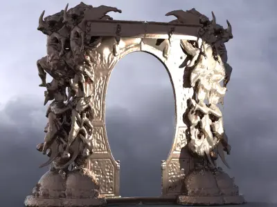 Dantes Inferno Archway 5 3D model