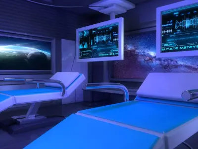  Sci Fi Medical Laboratory 3D model