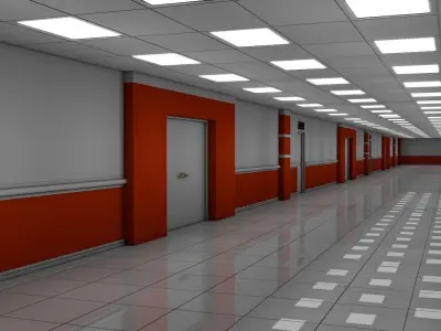 Apartment Hallway  3D model