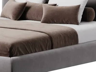 Bed Mid-Century Modern 3D model