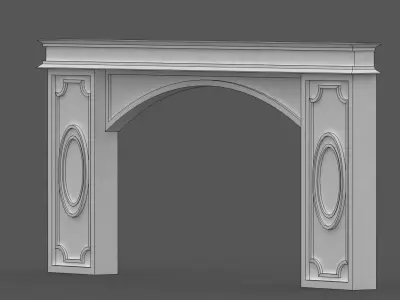 Modern Entry Arch 3D model