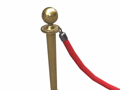  Rope Barrier Low-poly PBR 