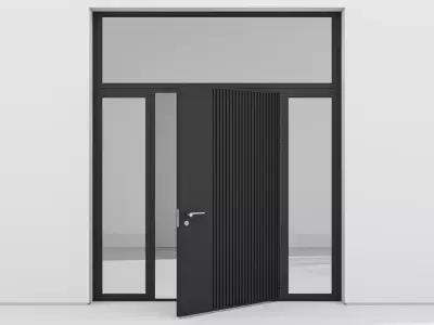 Aluminium door 26 3D model