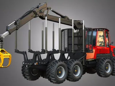 875 Forwarder 3D model