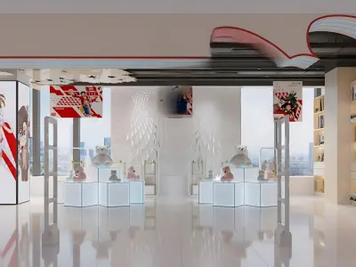 Modern Animation Toy Gift Shop 3D model