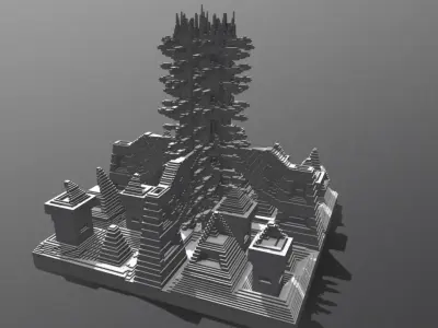Sci-Fi Building 3D print model purchase