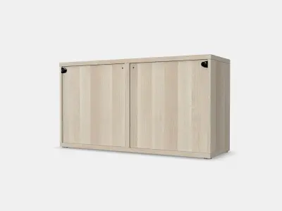 BESTA Shelf unit with doors 16 Low-poly 3D model