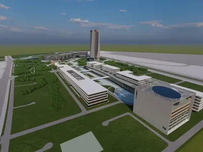 city- urban 3D model purchase