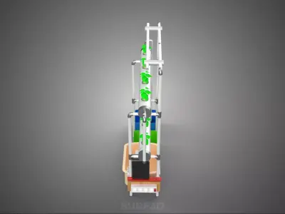 AUTO CONTROL MONITOR NUTRIENT HYDROPONIC PLANT LED GROW LIGHT UV 3D model