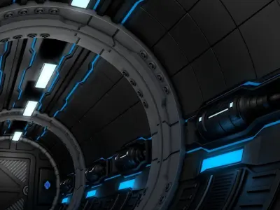 Sci Fi Corridor 3D model