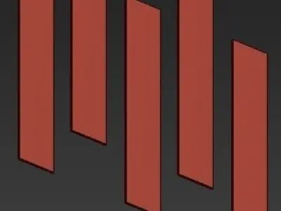 Wall mirror 7 3D model