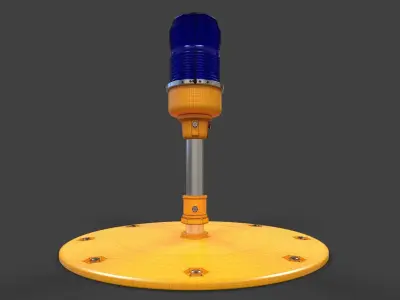 Runway Edge Light - High Poly 3D model
