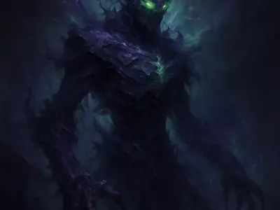 The Radiant Sentinel vs The Voidborn Phantom Low-poly 3D model