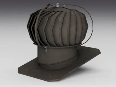 Turbine Vent Low-poly 3D model