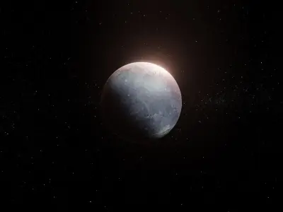 Photorealistic Pluto 8k Textures 3D Model Low-poly 3D model