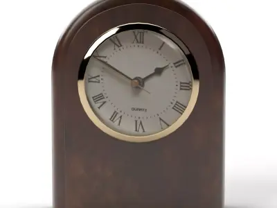 Vintage clock Low-poly 3D model