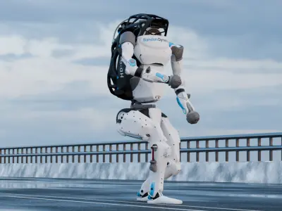 Highly Detailed Patrol Trooper 3D Model  Low-poly 3D model