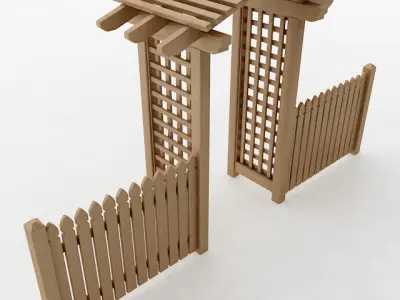 Arbor Trellis Style 4 3D model