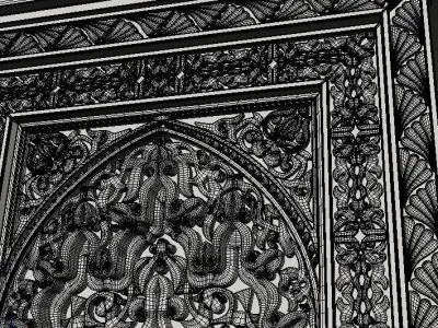 Islamic arches 3D model