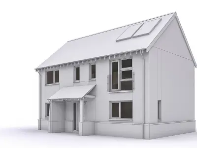 Townhouse 10 Low-poly 3D model