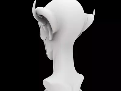 Alien Spirit Sculpture 3D Print Model 3D print model