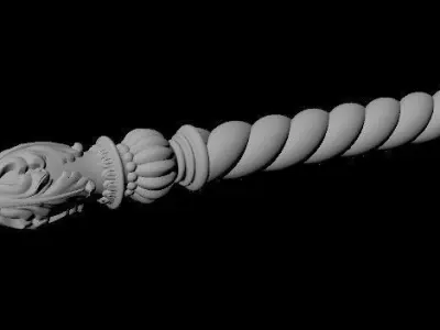 baluster two columns 3D model purchase