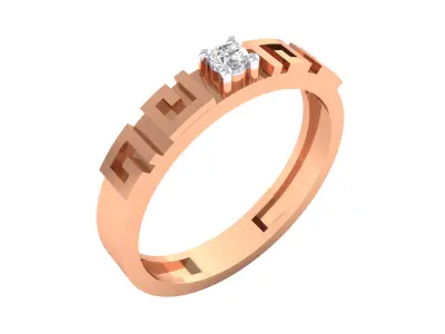 Women Ring  Render 3dm STL OBJ FBX MTLDetails 3D print model 4
