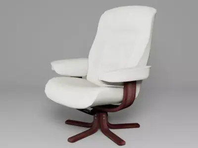 Comfy chair Low-poly 3D model