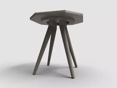 Octagon Table CG41 3D model