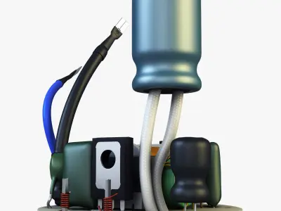 Circuit board v 1 3D model