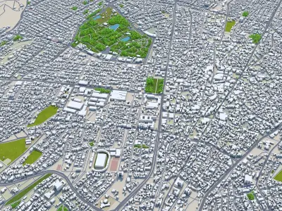 Sulaymaniyah City Iraq Low-poly 3D model