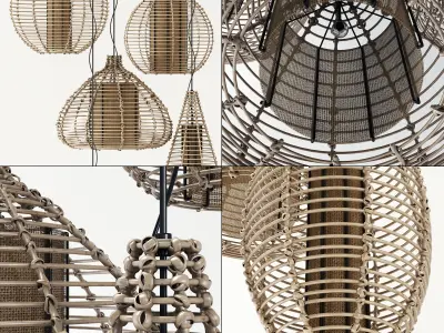 Lamp light form rotang thick n1 3D model