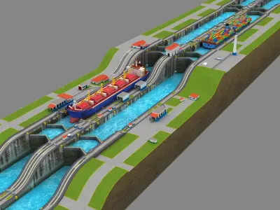  Gatun Locks - Panama Canal 