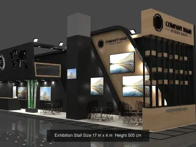 EXHIBITION  8 STAND PACKAGE  3D Model Collection