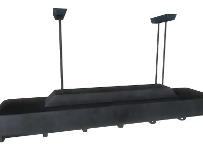 Fluorescent Lamp 06 Low-poly 3D model