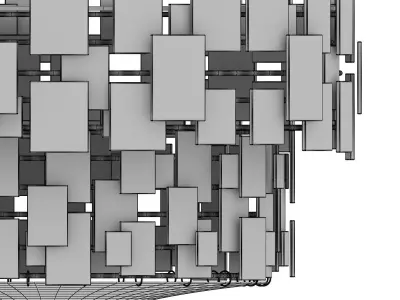 Porta Romana LUCA CHANDELIER 3D model