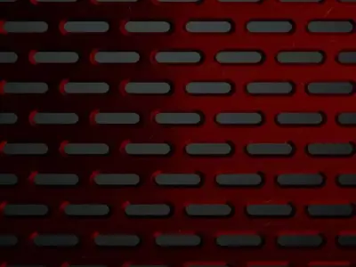 Red Metal Grill Transparent PBR Seamless Texture