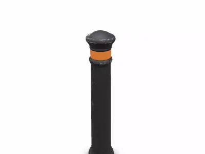 Bollard Low-poly PBR Free low-poly 3D model