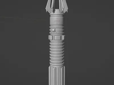 Exar Kun Lightsaber pack Low-poly 3D model