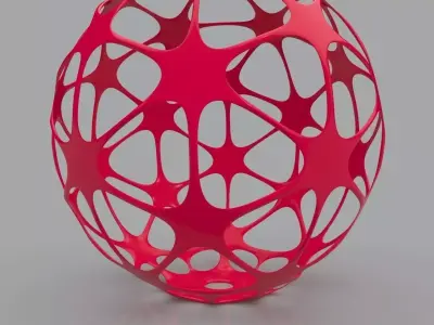 Futuristic Geometric Shape 3D Print Model 3D print model