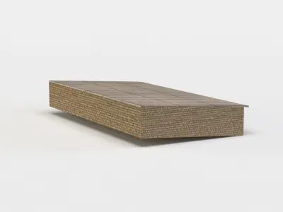 Roof top Low-poly 3D model