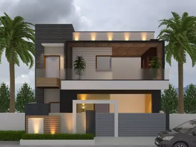 3d max tping houses  3D model