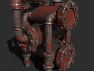 old Water Pipe  3D model