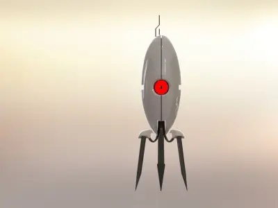 Turret robot with light 3D print model